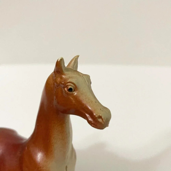 Vintage 1975 Lot of 2 Imperial Toy Horses Made in Hong Kong Horse Toys - Picture 8 of 16